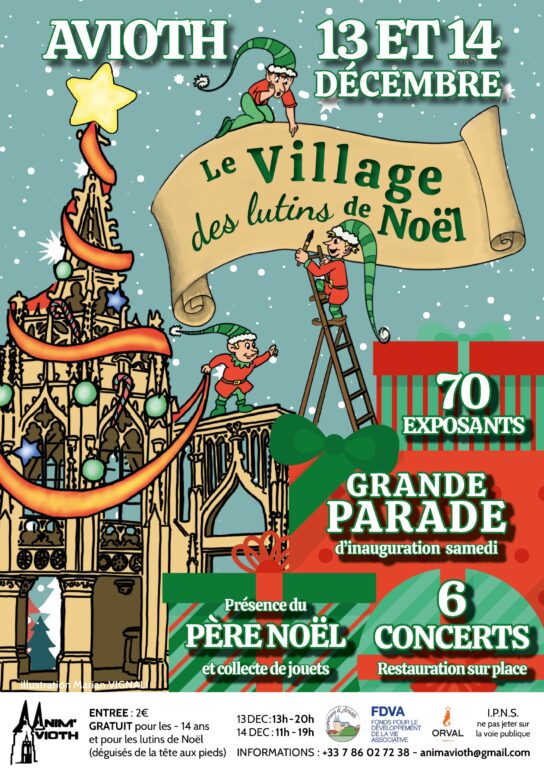 AFFICHE OFFICIELLE DU VILLAGE DES LUTINS DE NOEL