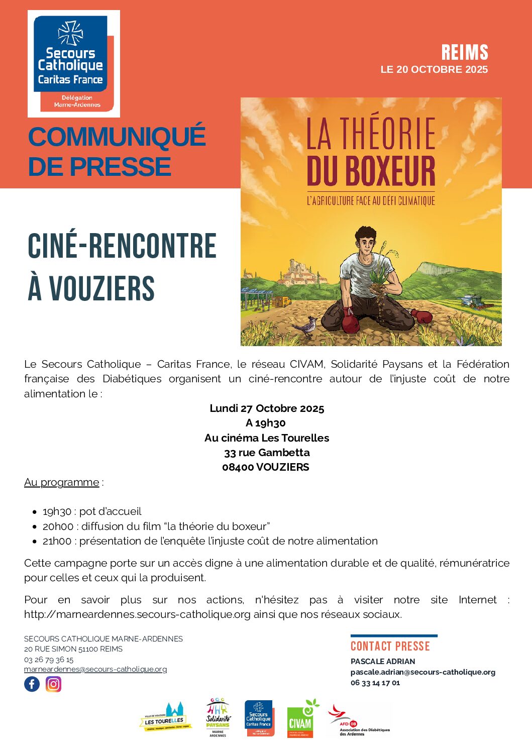 Ciné-rencontre à Vouziers – “La théorie du boxeur”
