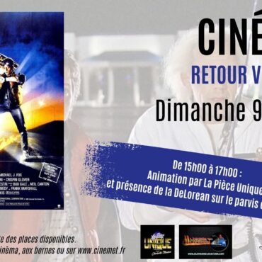 Affiche soirée retour vers le futur métropolis