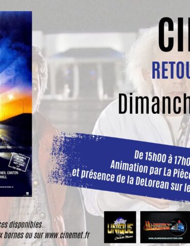 Affiche soirée retour vers le futur métropolis