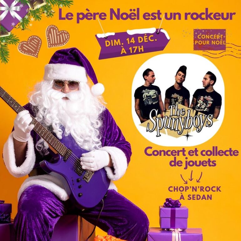 Affiche pour le concert des 30ans de l'association Sapristi au Chop and Rock