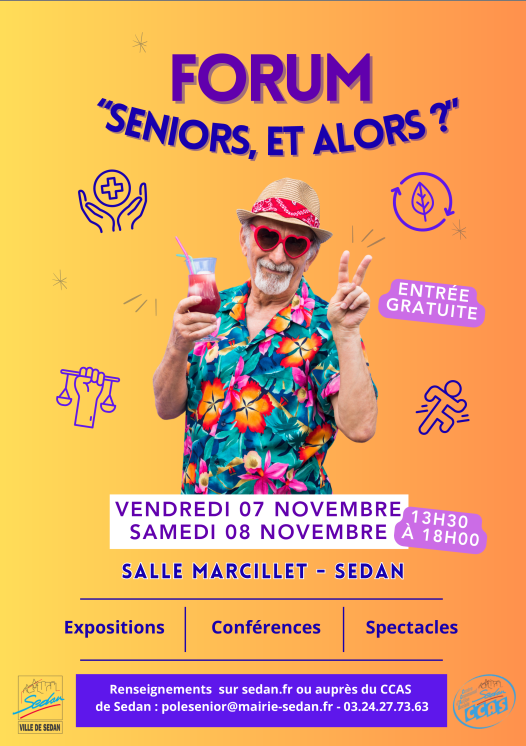 première page de l'affiche du forum pour senior