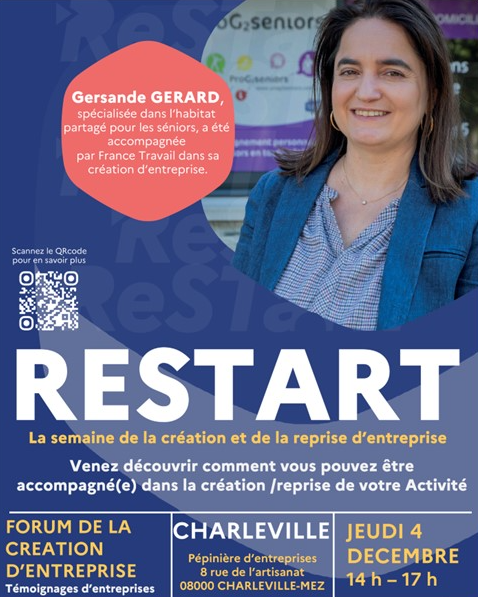 Affiche pour l'évènement Restart de Charleville-Mézières
