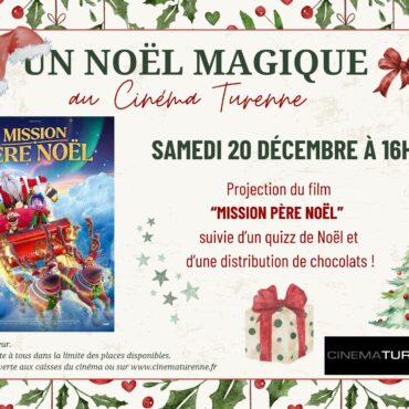 Affiche Samedi Noël Magique Cinéma Turenne