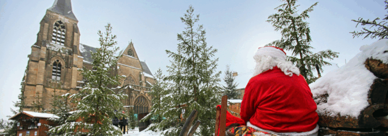 Photo du père noël au village de Lutin de Avioth