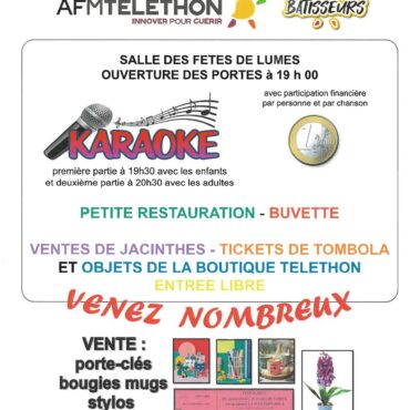 Affiche pour la marche du Téléthon à Lumes