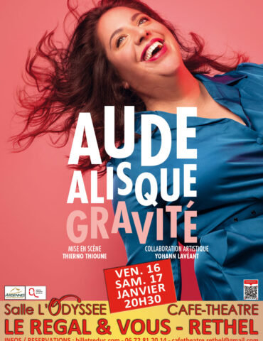 Affiche pour le spectacle "Gravité" de Aude Alisque