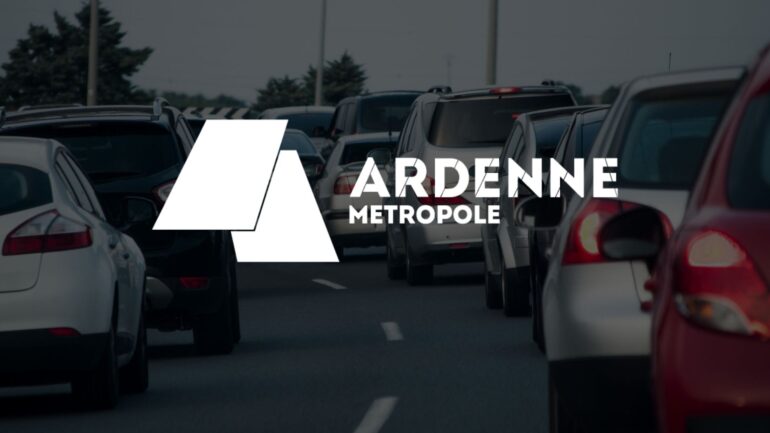 Image mettant en avant, les perturbations de circulation d'Ardenne Métropole