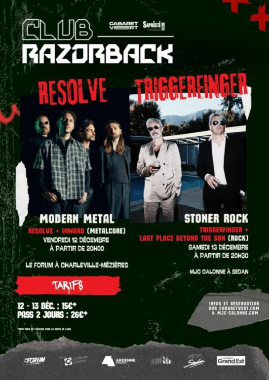 Affiche de la soirée Club Razorback à la MJC Calonne