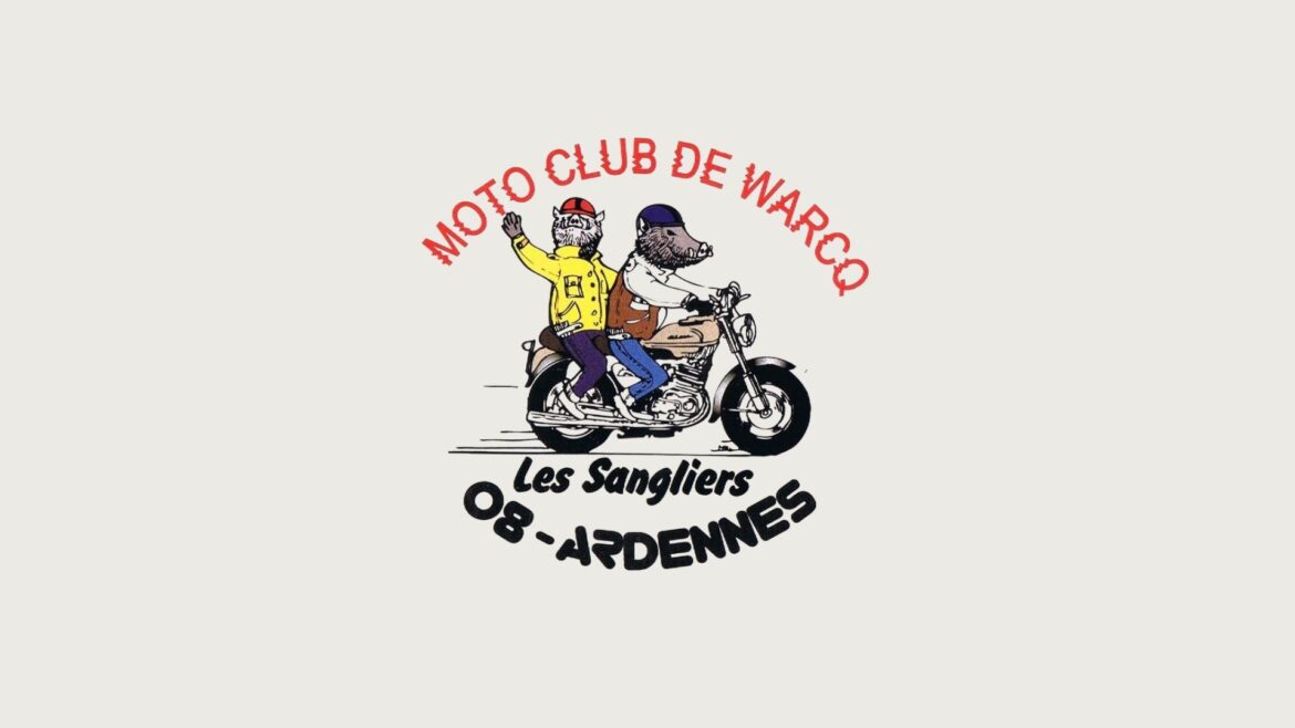 Logo du Moto club de Warcq " Les sangliers" 08-Ardennes