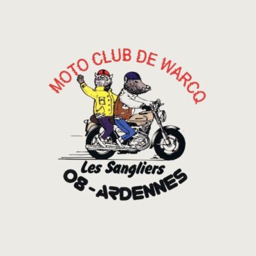 Logo du Moto club de Warcq " Les sangliers" 08-Ardennes