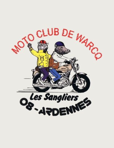 Logo du Moto club de Warcq " Les sangliers" 08-Ardennes