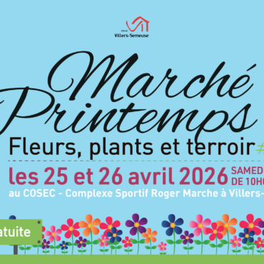 Bannière pour le Marché de Printemps de Villers Semeuse