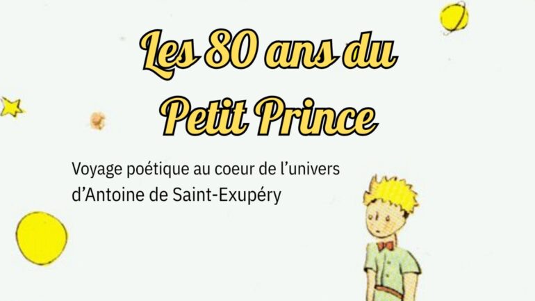Bannière des 80 ans du petit prince à carignan et blagny