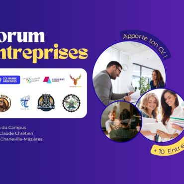 Bannière du Forum Entreprises de la Maison de Campus le 10 juin à Charleville-Mézières
