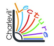 Logo de Charlevil'Lecture représentant un livre semi-ouvert coloré