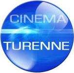 Rond bleu avec écrit "Cinéma Turenne"